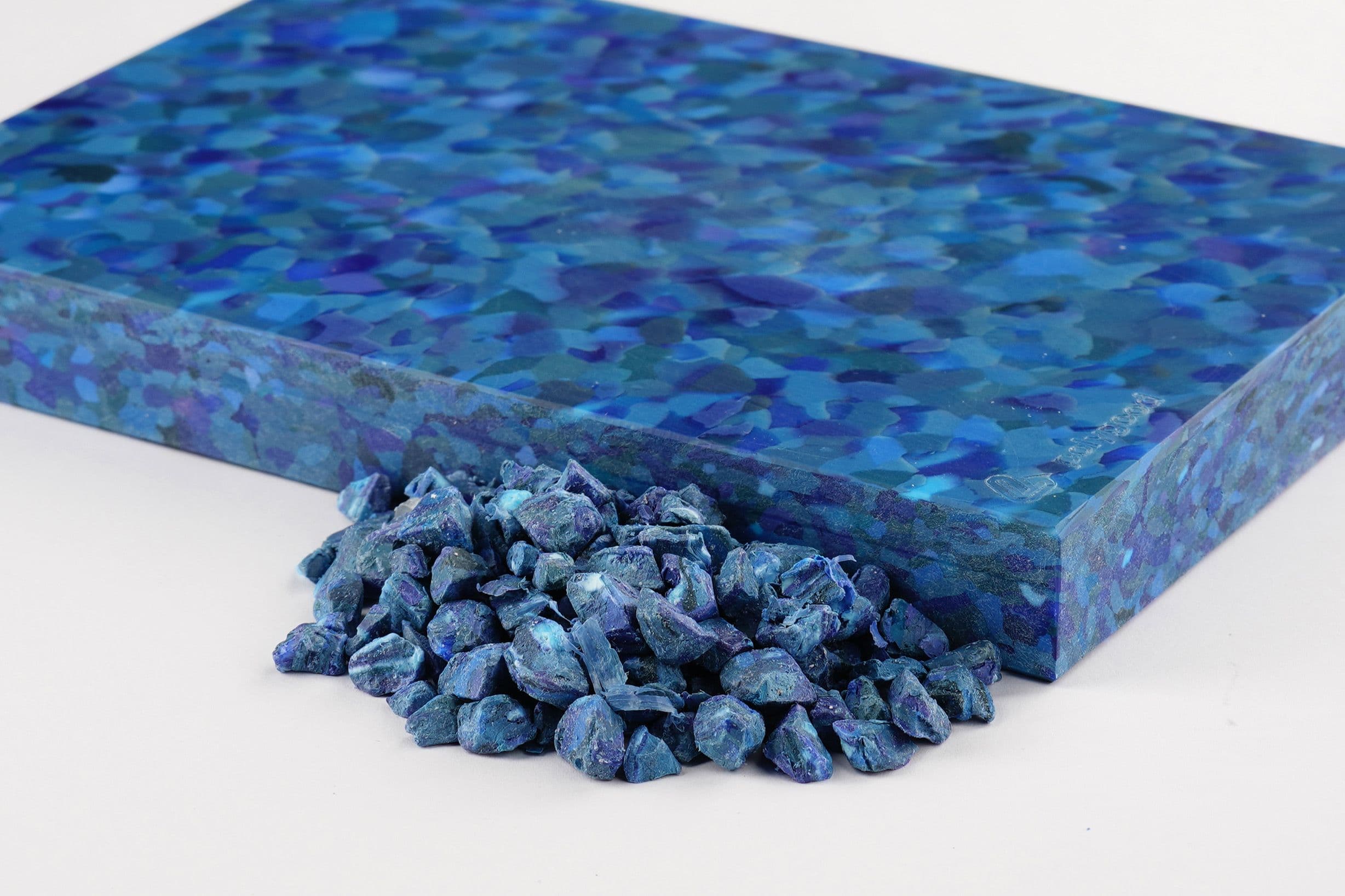Sapphire Terrazzo Panel Raw Materials