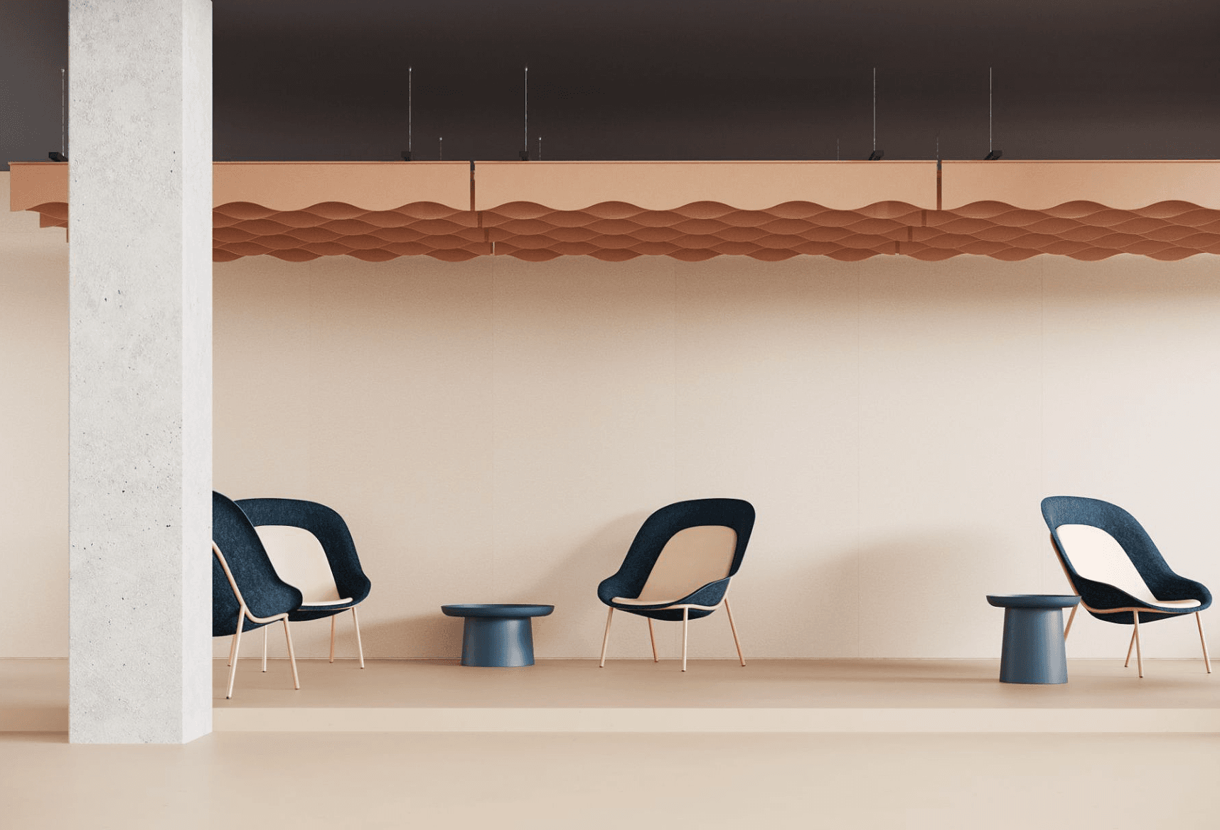 Acoustic Baffles Felt Wave