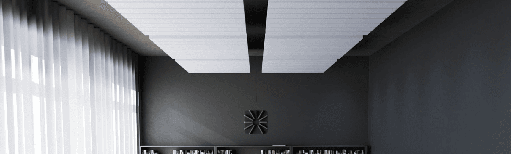 Double Acoustic Baffles Felt Flat