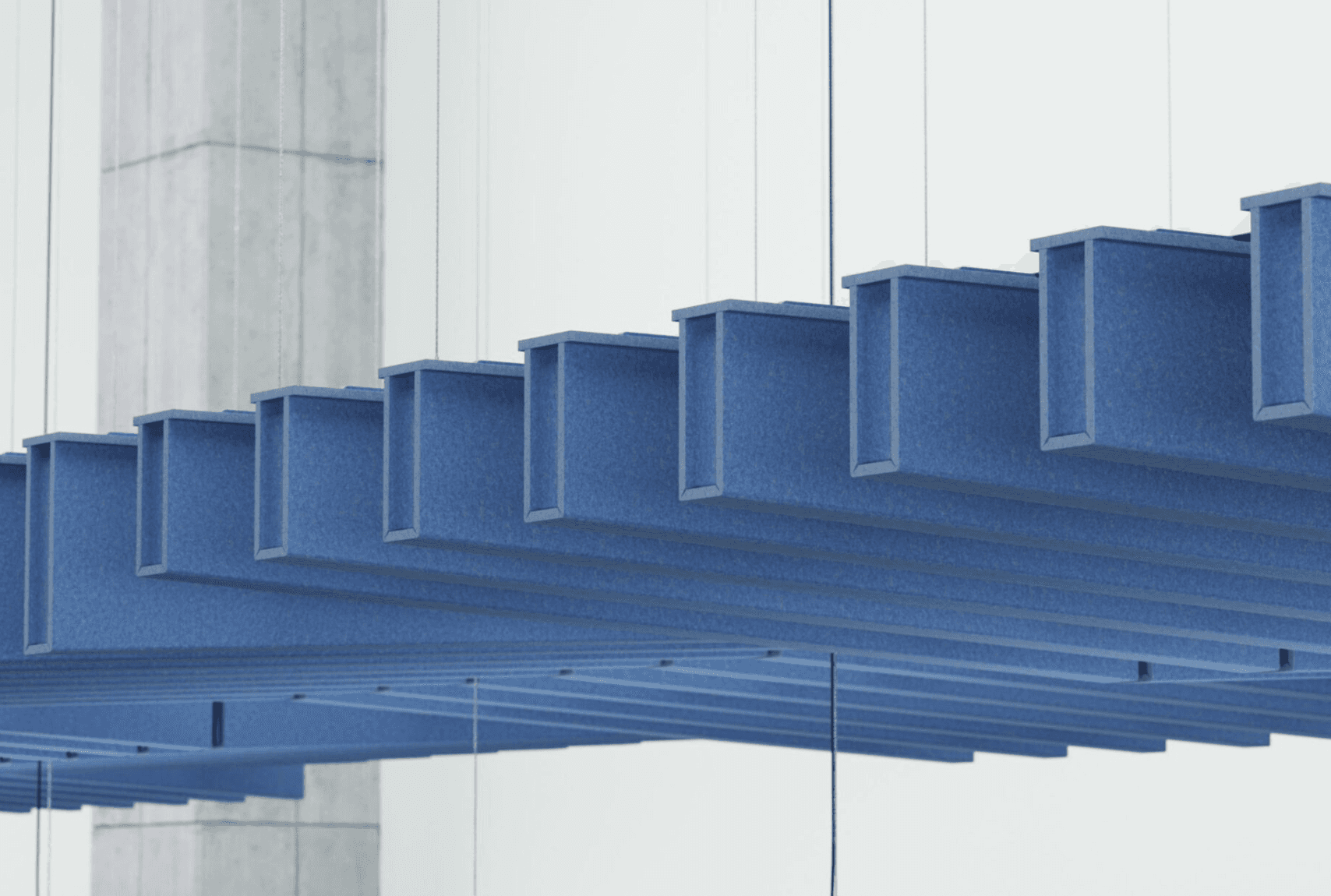 Double Acoustic Baffles Felt Slant