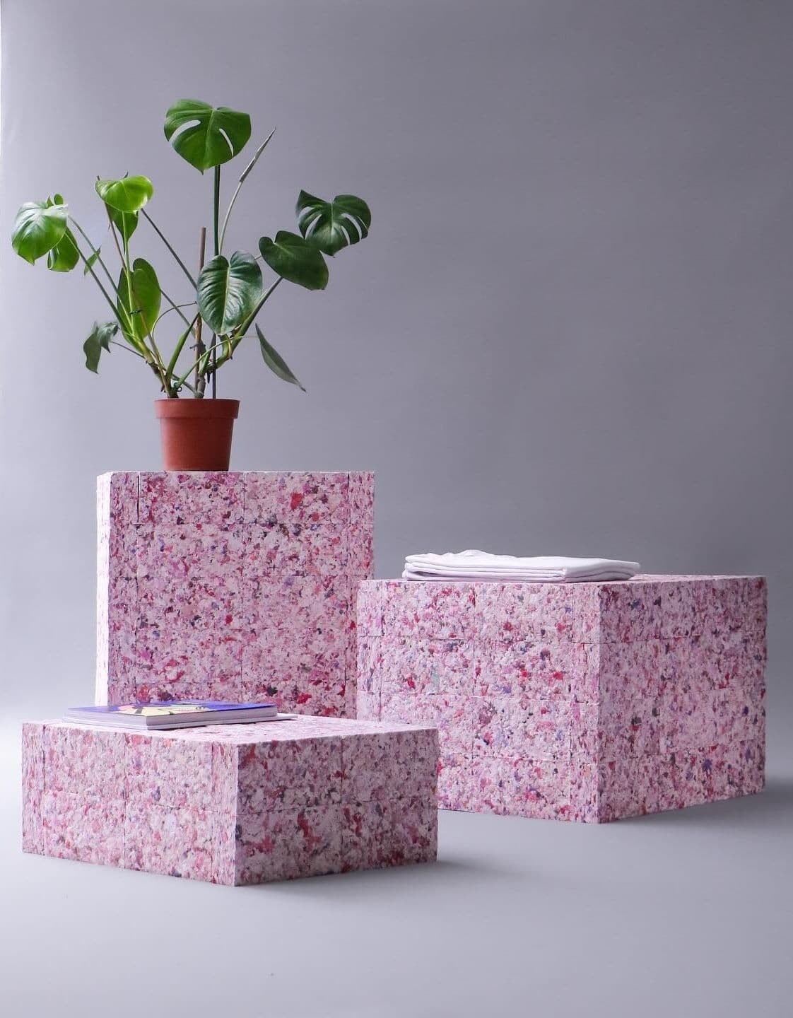 Waste Textile Brick Plinths