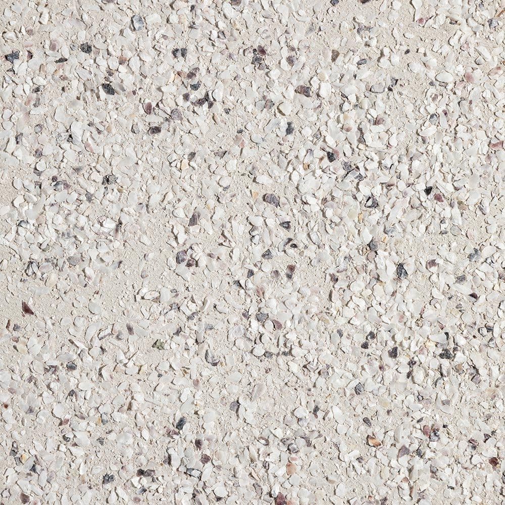 Oyster Shell Exposed Aggregate Finish Natural